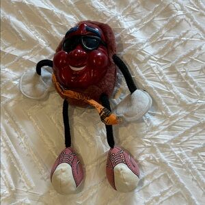 Vintage 1988 Applause Big Original Red California Rasins Plush Toy